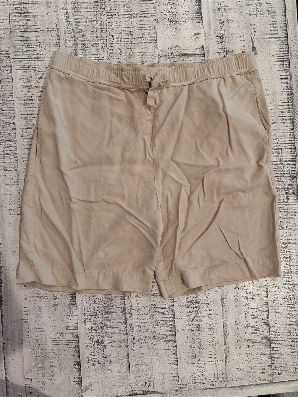 Men's Casual Drawstring Shorts - Beige - Picture 1 of 3
